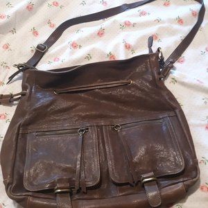 Sorial large leather satchel